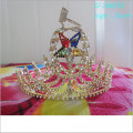 Vente en gros Personnalisé personnalisé Tiara Gold King Crown